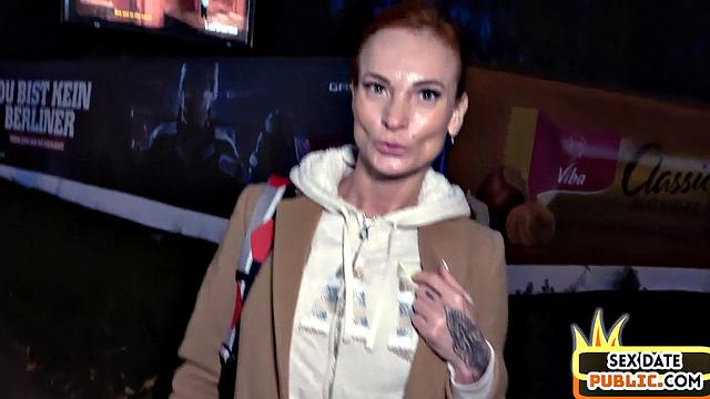 Public POV German MILF gets banged after outdoor sucking