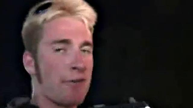 Slutty college teen does the splits on dick