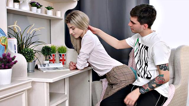 She Is Nerdy - Monroe Fox - Teens Study and Fuck