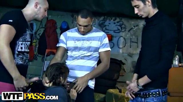 Dirty orgy with teen babe