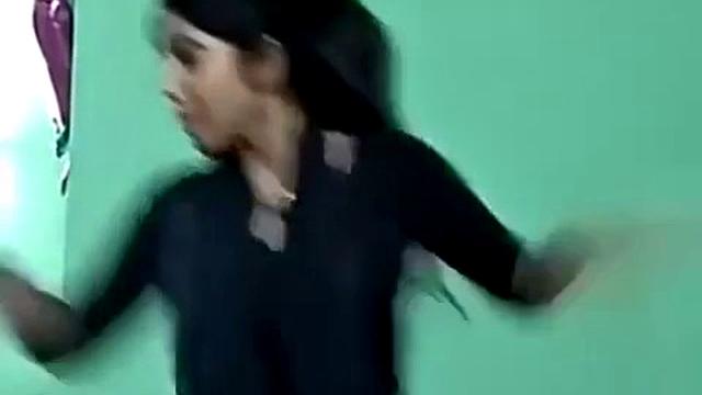 Ajina Menon Sexy Black Frock Tik Tok Actress 1