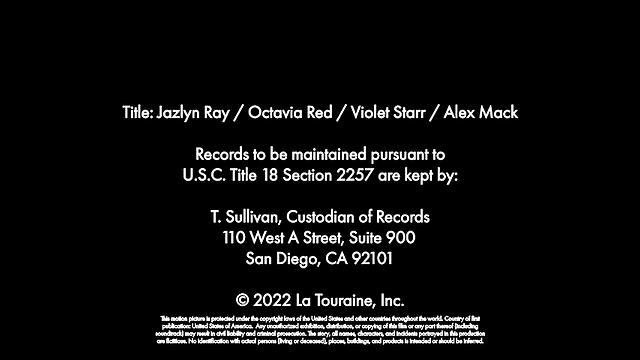 Violet Starr's sugar daddy treats Violet and friends to lingerie and cock at The Dr