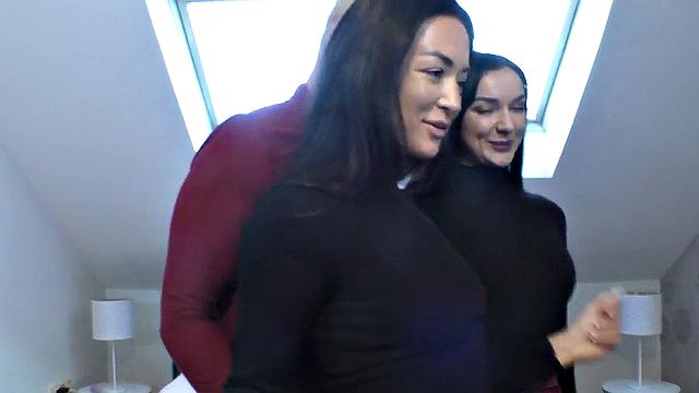 Corrupt babes picked up and banged by older guy