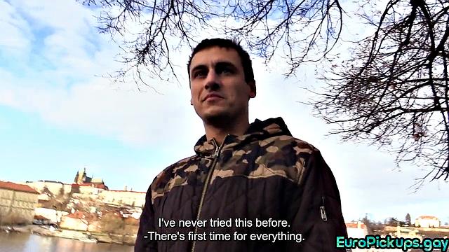 Real jock stud first time assfucked