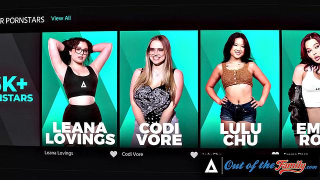 OUT OF THE FAMILY - Lexi Lore & Chanel Camryn Have Mouths Full Of Cum After Sex With Stepbro