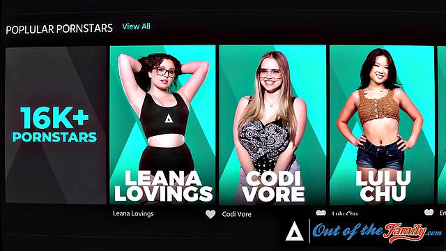 OUT OF THE FAMILY - Lexi Lore & Chanel Camryn Have Mouths Full Of Cum After Sex With Stepbro