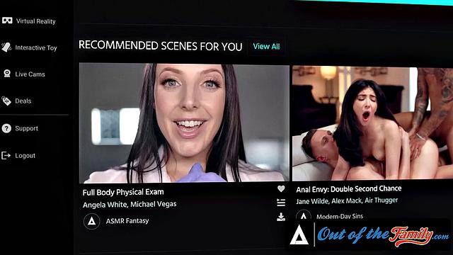 OUT OF THE FAMILY - Lexi Lore & Chanel Camryn Have Mouths Full Of Cum After Sex With Stepbro