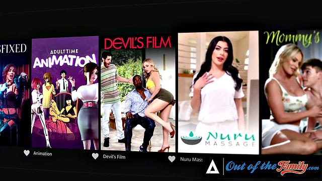 OUT OF THE FAMILY - Lexi Lore & Chanel Camryn Have Mouths Full Of Cum After Sex With Stepbro