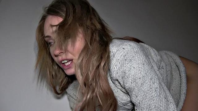 British cutie with small tits gets pounded hard in POV outdoor action