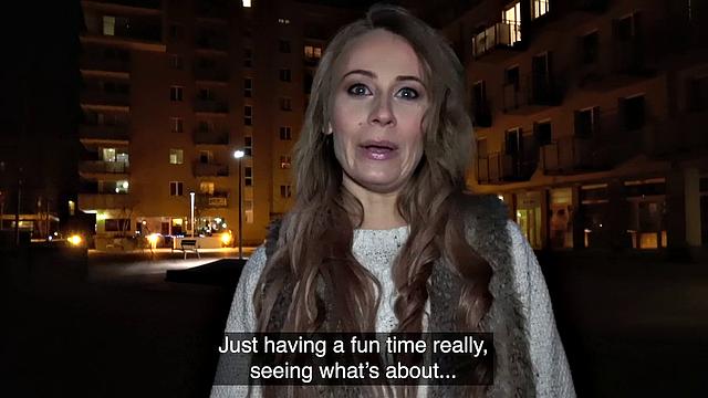 British cutie with small tits gets pounded hard in POV outdoor action