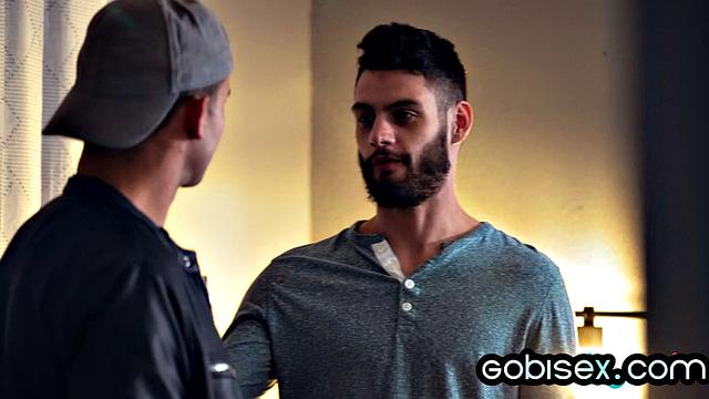 Pervy blonde pleasing bisex guys