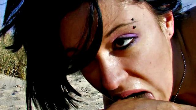 Sexy Kenza Fucks With Horny Stud Outdoors
