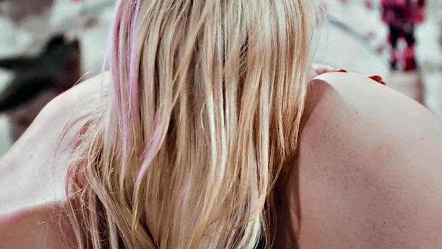 Watch this bald-headed babe massage her girlfriend before devouring her tight pussy