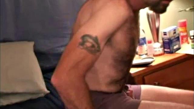 This 40 year old carpenter did decide to come back for a second video with me. I'm not kidding myself.  With the economy the way it is, thi hairy, handsome man desperately needs to find ways to make a living.