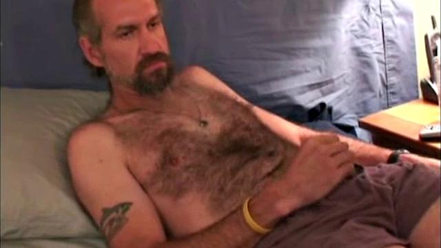 This 40 year old carpenter did decide to come back for a second video with me. I'm not kidding myself.  With the economy the way it is, thi hairy, handsome man desperately needs to find ways to make a living.