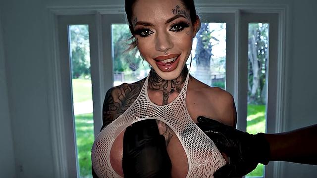 FilthyMassage - HUGE TITTIED Blonde Has Oil Dripping On Her Pussy And Fucked