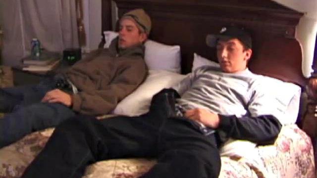 It can get kind of old jerking off by yourself all the time, so Adam brought his friend Trevor over to join him in a horny wank session. Two cum shots are always better than one. And watching your friend get off always makes it more intense.