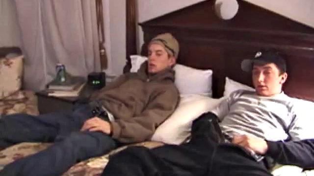 It can get kind of old jerking off by yourself all the time, so Adam brought his friend Trevor over to join him in a horny wank session. Two cum shots are always better than one. And watching your friend get off always makes it more intense.