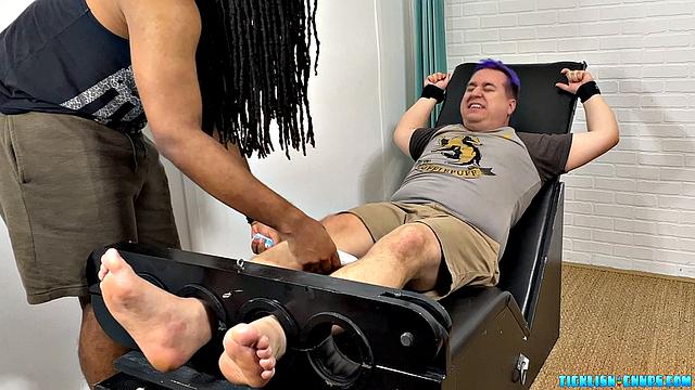 J Takes Charge of Matt in the Chair - Matt & J