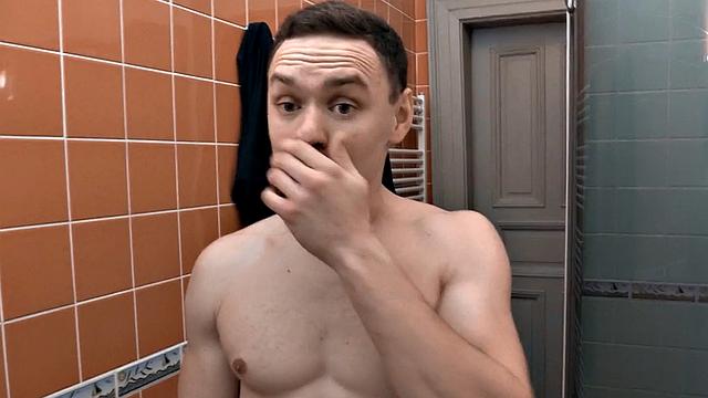 Amateur POV Fucks Gay Ass in Bathroom for Money