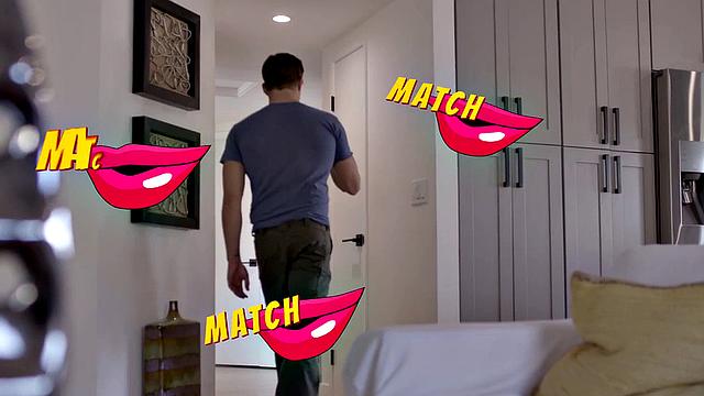 Stunning ebony babe nailed after sucking hard cock