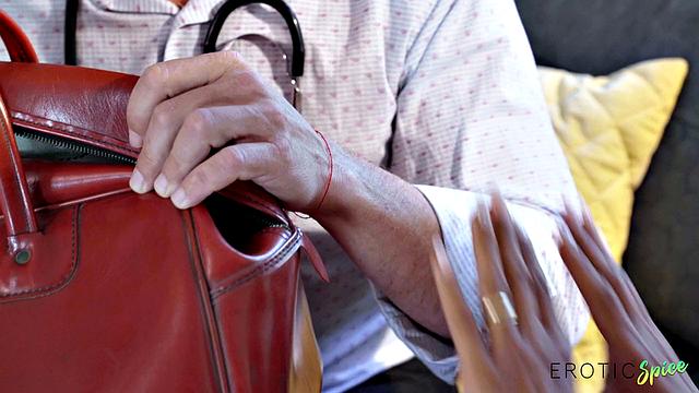 Doctor gives big tits Latina creampie