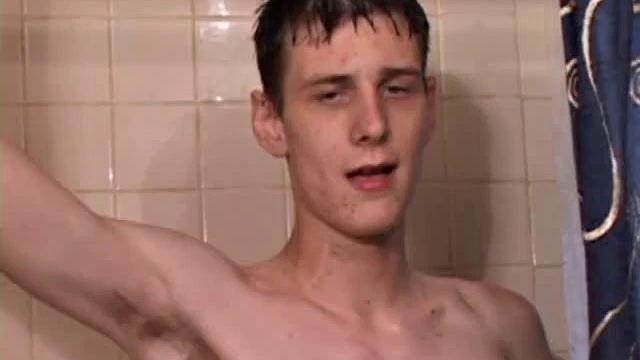 This hot solo jerk off scene starts with young Skylerr naked in the shower and stroking his cock. A few well placed fingers provide the stimulation he needs to edge himself closer and closer to climax.