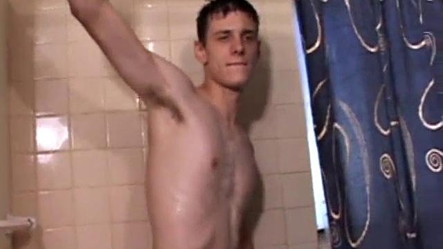 This hot solo jerk off scene starts with young Skylerr naked in the shower and stroking his cock. A few well placed fingers provide the stimulation he needs to edge himself closer and closer to climax.