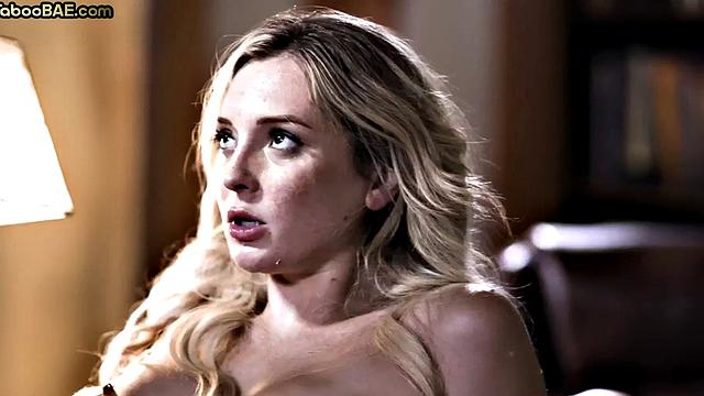 Stunning inked bae fucked on table by boss to get a job