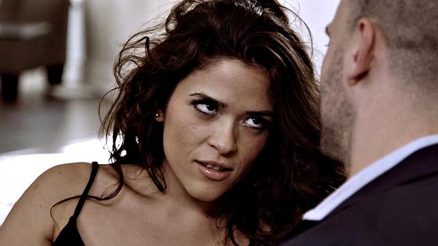 Classy big-booty babe passionately riding lover's cock