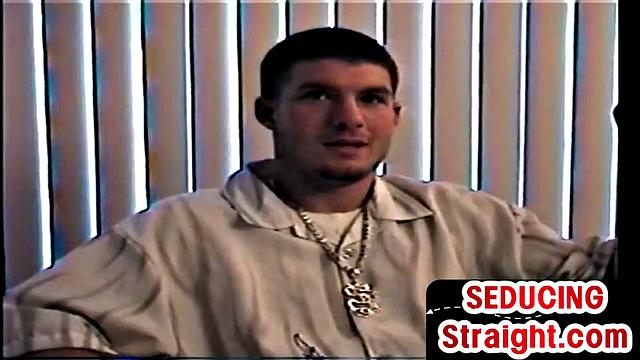 Straight dude loves sucking stud cock while jerking