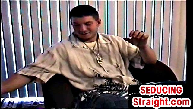 Straight dude loves sucking stud cock while jerking