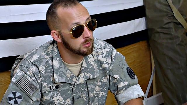 Amateur army stud fucked by black jock for military voyeurs