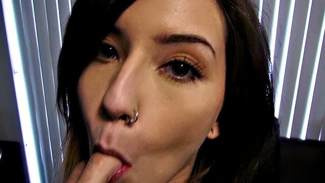 Watch this amateur babe with a pierced pussy take a huge dick from behind and reverse cowgirl in park