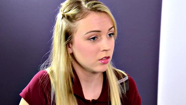 Teen Schoolgirl Cali Sparks Gets Penetrated in Detention