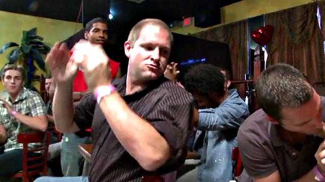 Barebacking Stripper Cocksucked at Party