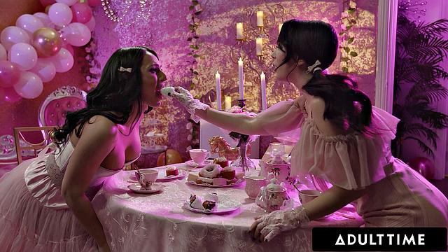 ADULT TIME - Pink Dolls Jane Wilde & Khloe Kay Share Intense Chemistry With Passionate Sex