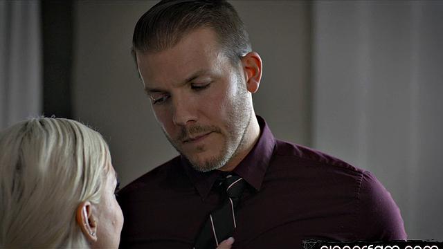 Classy Bigtitted MILF riding stepson