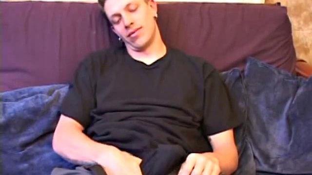 Shane is assisted by another hand in a jerk off scene.