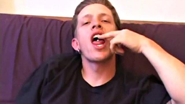 Shane is assisted by another hand in a jerk off scene.