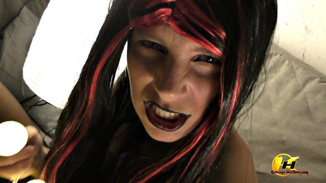 Milking Boobs At Carnival Costume Party