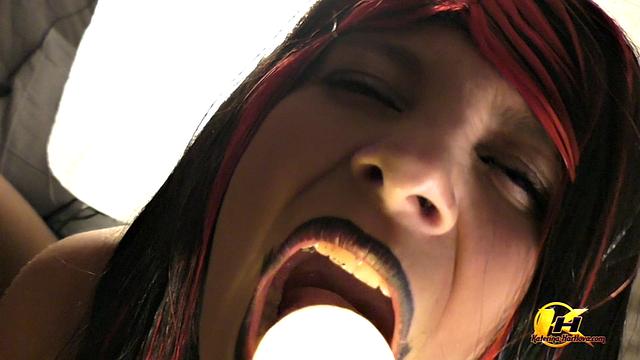 Milking Boobs At Carnival Costume Party