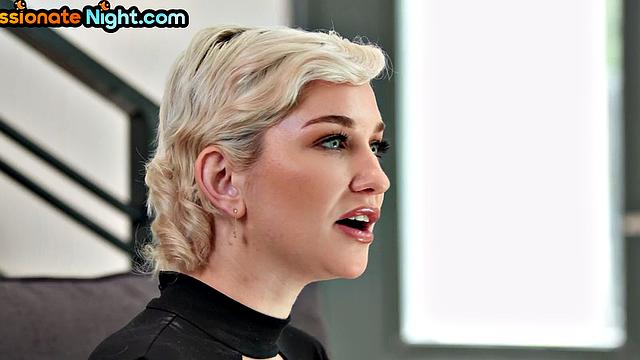 Passionate loving lez pussylicked model in stockings