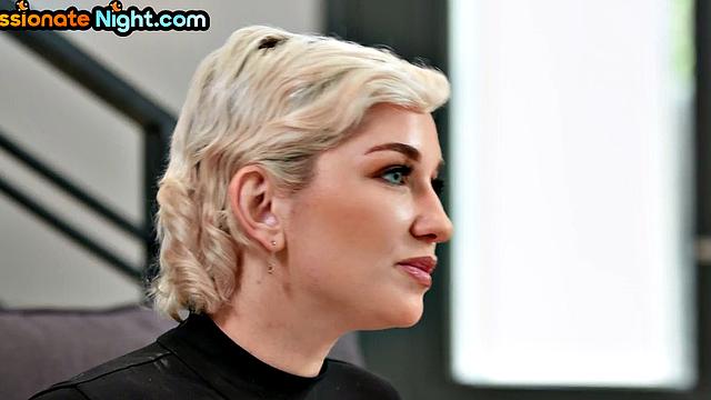 Passionate loving lez pussylicked model in stockings