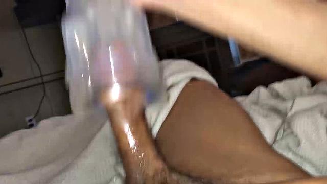 Julian Haze gets pretty in pink as he opens his homemade video, wearing a shirt and sexy undies. After some teasing, the skinny and smooth twink strips naked, kicks back, and works up a boner.