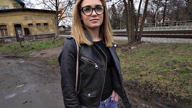 Picked reality babe POV fucked by sex agent for money