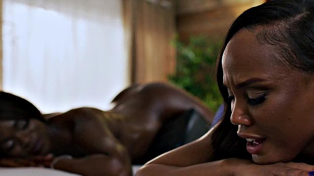 ALL GIRL MASSAGE - Perfect Lesbian Threesome During Hot Massage With 3 Hot Babes