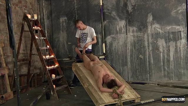 New Boy Gets Used For A Foot Wank - Chris Jansen &amp;amp;amp; Ashton Bradley
