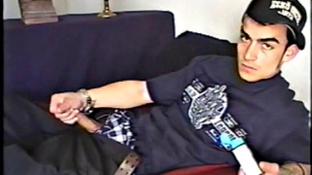 This straight BMX biker has a certain edginess that heightens the intensity of his very physical jacking off. After Nicoya has been stroking his meat he suddenly, and unexpectedly, produces a good-sized dildo.