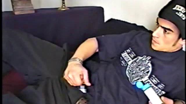 This straight BMX biker has a certain edginess that heightens the intensity of his very physical jacking off. After Nicoya has been stroking his meat he suddenly, and unexpectedly, produces a good-sized dildo.